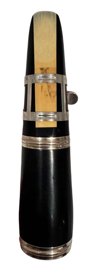 Second ligature style positioned on a clarinet mouthpiece